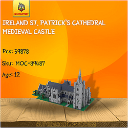 MOC Factory 89487 Ireland St. Patrick's Cathedral Medieval Castle