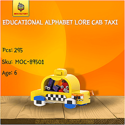 MOC Factory 89501 Educational Alphabet Lore CAB Taxi