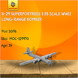 MOC Factory 119970 B-29 Superfortress 1:35 Scale WWII Long-Range Bomber