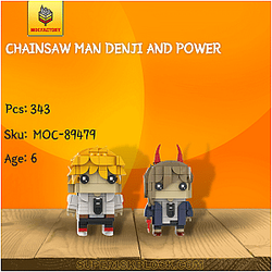 MOC Factory 89479 Chainsaw Man Denji And Power