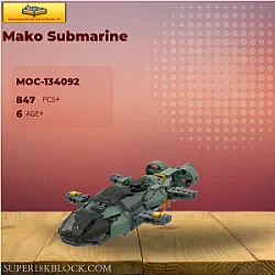 MOC Factory 134092 Mako Submarine