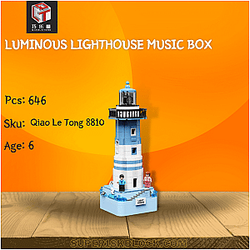 Qiao Le Tong 8810 Luminous Lighthouse Music Box