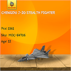 MOC Factory 64706 Chengdu J-20 STEALTH Fighter