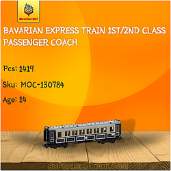 MOC Factory 130784 Bavarian Express Train 1st/2nd Class Passenger Coach