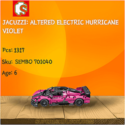 SEMBO 701040 Jacuzzi: Altered Electric Hurricane Violet