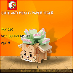 SEMBO 611043 Cute and Meaty: Paper Tiger