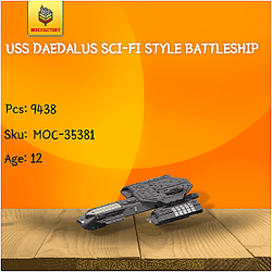 MOC Factory 35381 USS Daedalus Sci-Fi Style Battleship