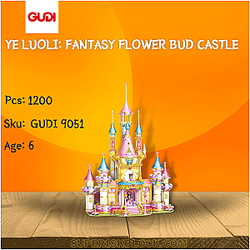 GUDI 9051 Ye Luoli: Fantasy Flower Bud Castle