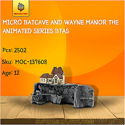 MOC Factory 137608 Micro Batcave and Wayne Manor The Animated Series BTAS