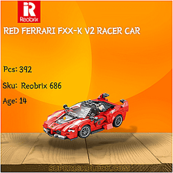 REOBRIX 686 Red Ferrari FXX-K V2 Racer Car