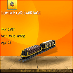 MOC Factory 49271 Lumber Car Carriage