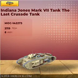 MOC Factory 142273 Indiana Jones Mark VII Tank The Last Crusade Tank