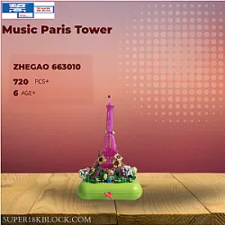 ZHEGAO 663010 Music Paris Tower