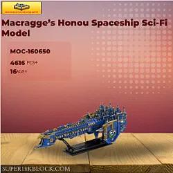 MOC Factory 160650 Macragge’s Honou Spaceship Sci-Fi Model