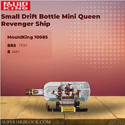 MOULD KING 10085 Small Drift Bottle Mini Queen Revenger Ship