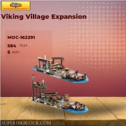 MOC Factory 162291 Viking Village Expansion