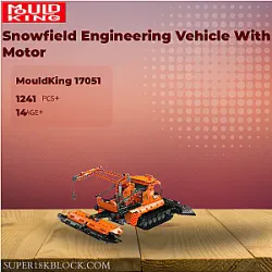 MOULD KING 17051 Snowfield Engineering Vehicle With Motor
