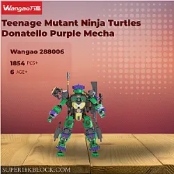 Wangao 288006 Teenage Mutant Ninja Turtles Donatello Purple Mecha