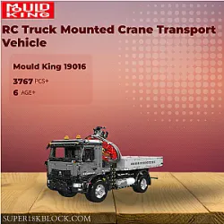 MOULD KING 19016 RC Truck Mounted Crane Transport Vehicle