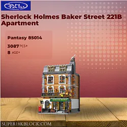 Pantasy 85014 Sherlock Holmes Baker Street 221B Apartment