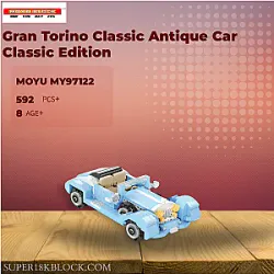 MOYU MY97122 Gran Torino Classic Antique Car Classic Edition