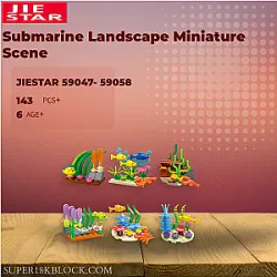 JIESTAR 59047- 59058 Submarine Landscape Miniature Scene