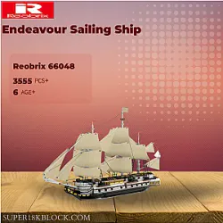 REOBRIX 66048 Endeavour Sailing Ship