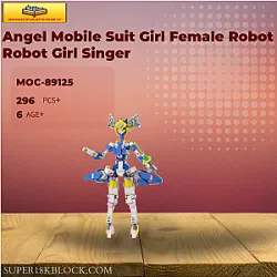 MOC Factory 89125 Angel Mobile Suit Girl Female Robot Robot Girl Singer