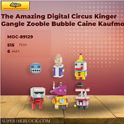 MOC Factory 89129 The Amazing Digital Circus Kinger Gangle Zooble Bubble Caine Kaufmo