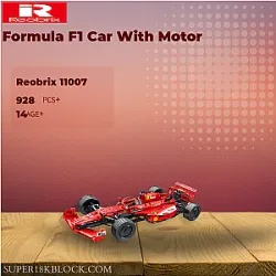 REOBRIX 11007 Formula F1 Car With Motor