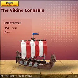 MOC Factory 98225 The Viking Longship