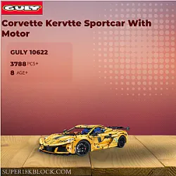 GULY 10622 Corvette Kervtte Sportcar With Motor