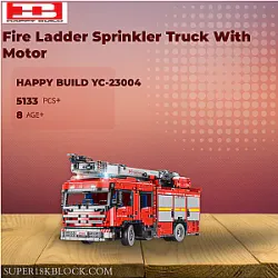 HAPPY BUILD YC-23004 Fire Ladder Sprinkler Truck With Motor