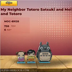 MOC Factory 89135 My Neighbor Totoro Satsuki and Mei and Totoro