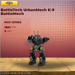 MOC Factory 137563 BattleTech UrbanMech K-9 BattleMech