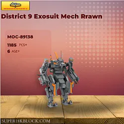MOC Factory 89138 District 9 Exosuit Mech Rrawn
