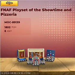 MOC Factory 89139 FNAF Playset of the Showtime and Pizzeria