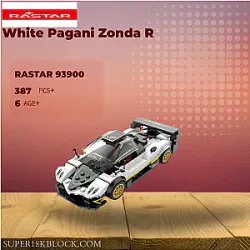 Rastar 93900 White Pagani Zonda R