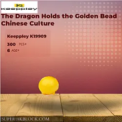 Keeppley K19909 The Dragon Holds the Golden Bead Chinese Culture