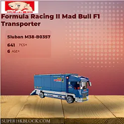 Sluban M38-B0357 Formula Racing II Mad Bull F1 Transporter