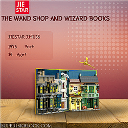 JIESTAR JJ9058 The Wand Shop and Wizard Books