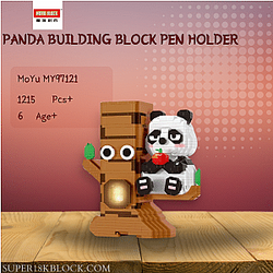 MOYU MY97121 Panda Building Block Pen Holder