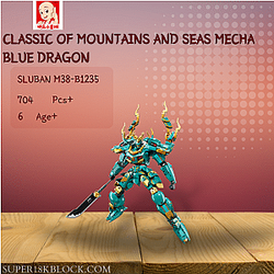 Sluban M38-B1235 Classic of Mountains and Seas Mecha Blue Dragon