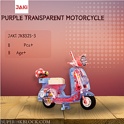 JAKI JK8325-3 Purple Transparent Motorcycle