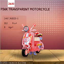 JAKI JK8325-1 Pink Transparent Motorcycle