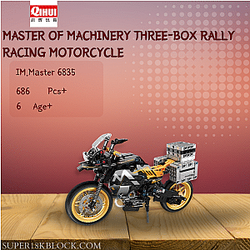 IM.Master 6835 Master of Machinery Three-box Rally Racing Motorcycle