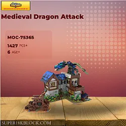 MOC Factory 75365 Medieval Dragon Attack