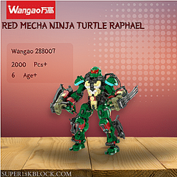 Wangao 288007 Red Mecha Ninja Turtle Raphael