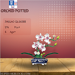 ZHEGAO QL00388 Orchid Potted