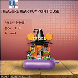 ZHEGAO 663013 Treasure Bear Pumpkin House